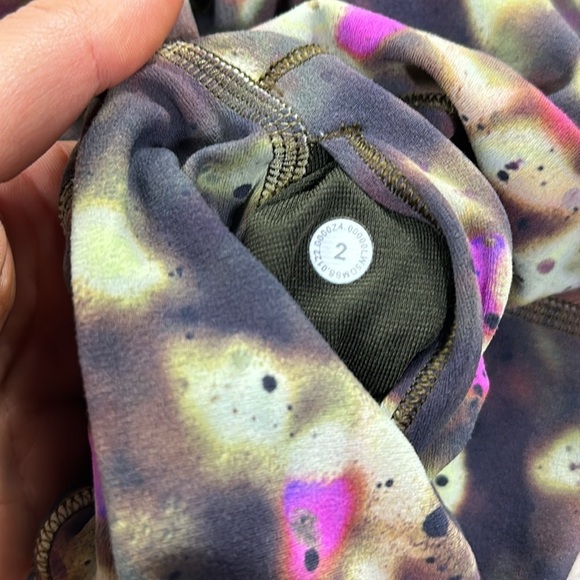 Lululemon Align High-Rise Pant 25" Soft Focus Splatter Green Multi - Picture 4 of 5